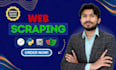 do web scraping, python automation, data extraction, and website mining