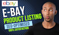 be your expert ebay lister, ebay listing, product listing,