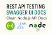 create and test swagger API docs for nodejs, express rest apis