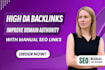 do high da backlinks and increase DR with manual SEO links