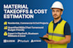 do construction material takeoff and cost estimation
