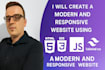 create a modern and responsive website using HTML, CSS, javascript, and tailwind