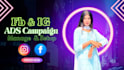 do setup and manage fb , ig ads campaign