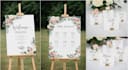 design personalized wedding event welcome, seating, table cards
