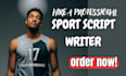 research and write sport script writing about nfl nba and explainer video script