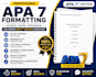 edit and format your academic paper in apa 7 style