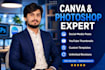 design or redesign anything in canva and photoshop