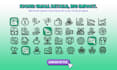 design custom line icons for UI UX website or apps