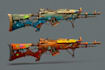 design creative concept art of weapons and items