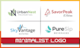 do professional modern minimalist business logo creation for your brand