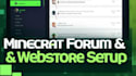 setup minecraft store and forum website for your server