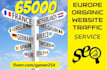 deliver organic european website traffic