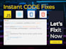 fix any javascript bug fast