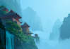 create environment concept art, matte painting