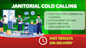 cold call usa janitorial commercial cleaning, janitorial appointment
