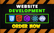 do website development as full stack web developer, backend frontend developer