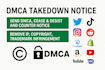 be your lawyer for copyright, IP infringement cases, and dmca takedown