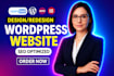 build wordpress website and redesign wordpress website development