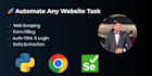 automate any website task using python professionally