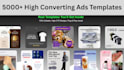 provide 3000 highly converting static ad templates ready to use canva