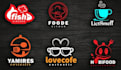 design coffee, tea, green tea logo for your brand