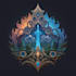 hand paint fantasy logo