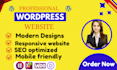 design and recreate responsive wordpress website