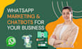 whatsapp business API setup and build whatsapp chatbots