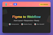 create webflow ready figma design with auto layout