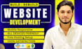 build or rebuild responsive website development as a full stack web developer