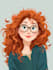 do cute disney cartoon portrait