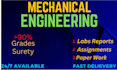 do mechanical engineering assessment, labs, problems and projects