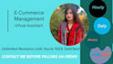 your personal graphic designer, dm and ecommerce virtual assistant