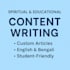write authentic spritual and educational content