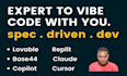 join u vibe code mvp using claude replit bolt base44 lovable
