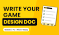write a game design document gdd for your mobile or PC game