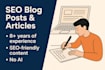 write SEO blog posts and articles with images
