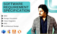 create srs, brd, sdd, uml diagrams and technical docs
