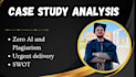 do urgent case study analysis and research
