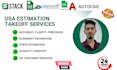 do drywall, siding estimate and planswift or stack takeoff