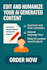 edit and humanize ai generated content