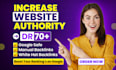 increase ahrefs domain rating dr 70 using high authority SEO backlinks