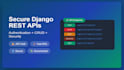 develop a custom full stack django web app or full backend system