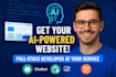ai website, business software, website development as full stack developer