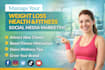 manage your weight loss health and fitness social media marketing
