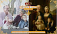 create a custom royal portrait of you, your family, or your pet