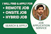 search and apply for remote job application assistant and apply job