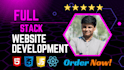 do full stack website development as full stack, front end web developer