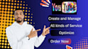 create setup optimize youtube channel with logo banner
