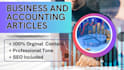 write an article on business and accounting